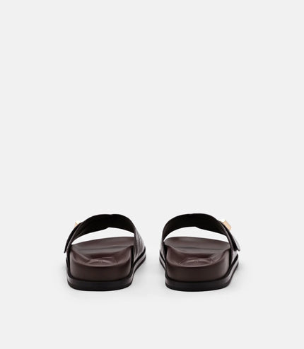 Demi Slide Sandals - Dark Brown