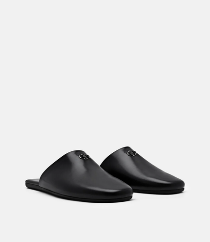 Leather Mules - Black