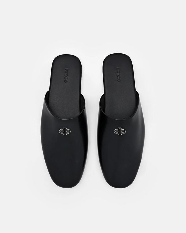 Leather Mules - Black
