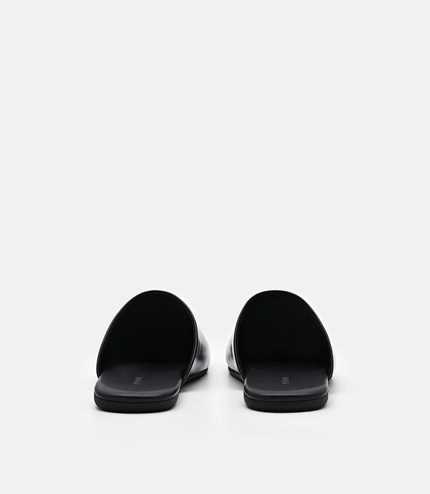 Leather Mules - Black