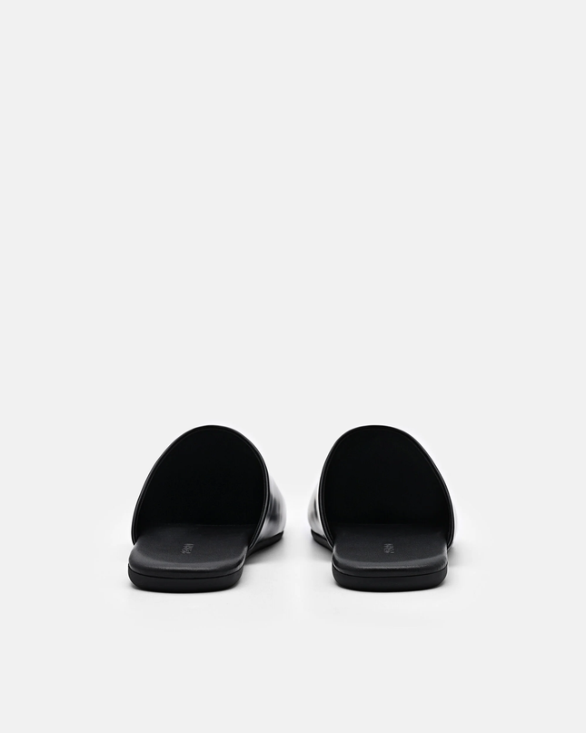 Leather Mules - Black