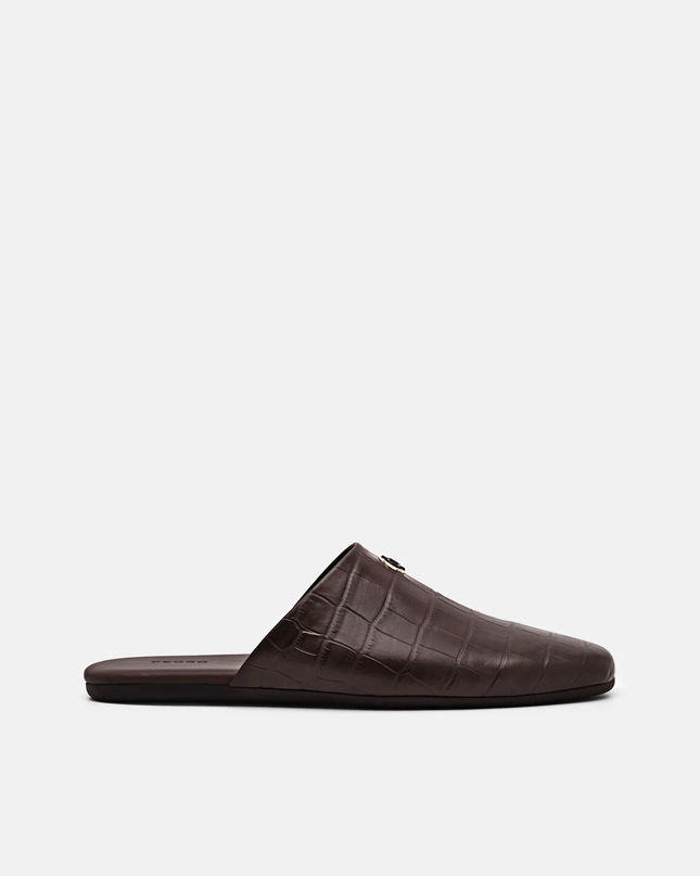 Leather Mules - Dark Brown