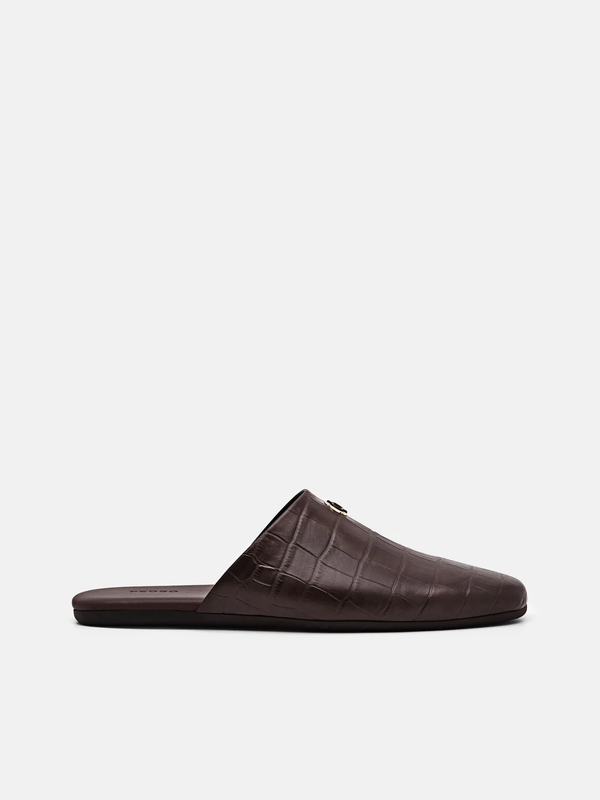 Leather Mules - Dark Brown