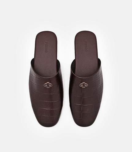 Leather Mules - Dark Brown