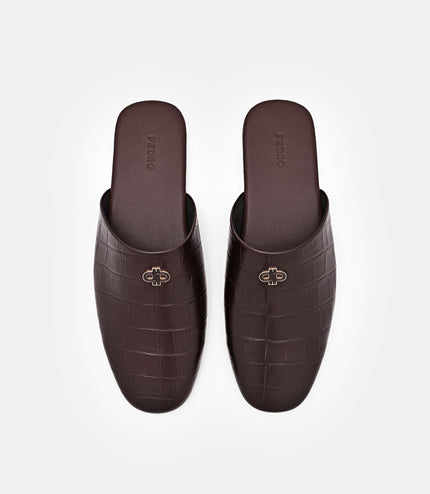 Leather Mules - Dark Brown