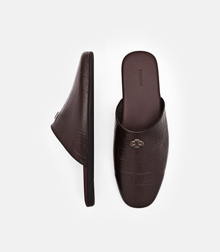 Leather Mules - Dark Brown