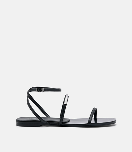 Lia Strappy Sandals - Black