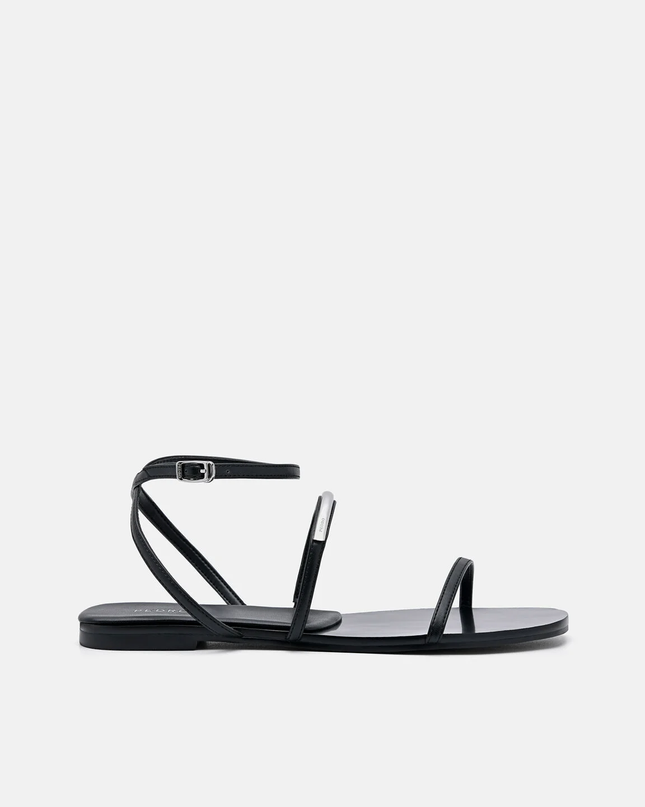 Lia Strappy Sandals - Black