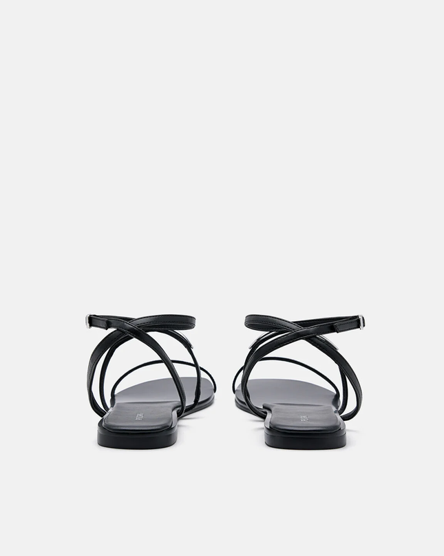 Lia Strappy Sandals - Black