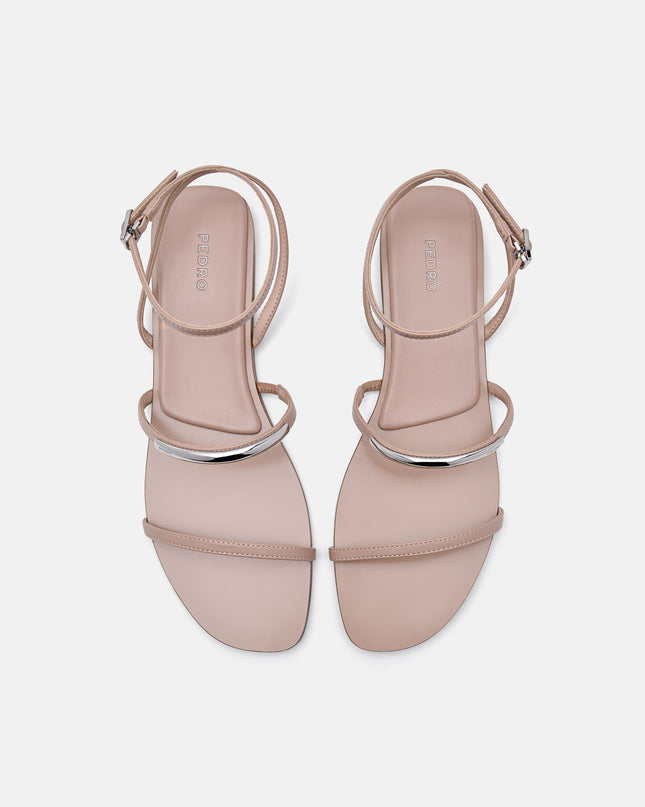 Lia Strappy Sandals - Nude