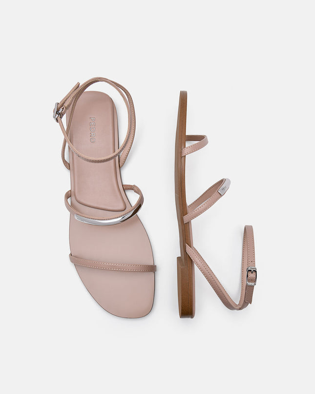 Lia Strappy Sandals - Nude