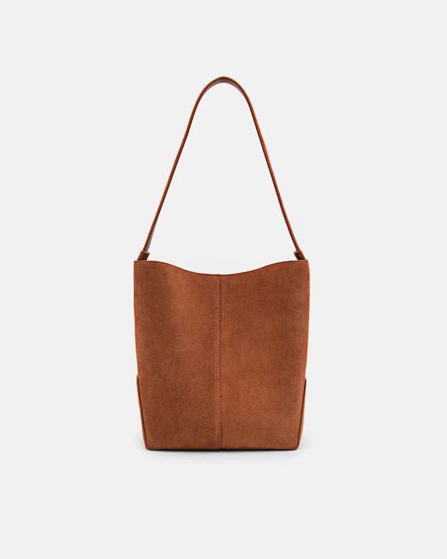 Leather Hobo Bag - Cognac