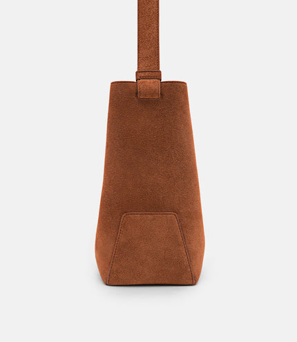 Leather Hobo Bag - Cognac