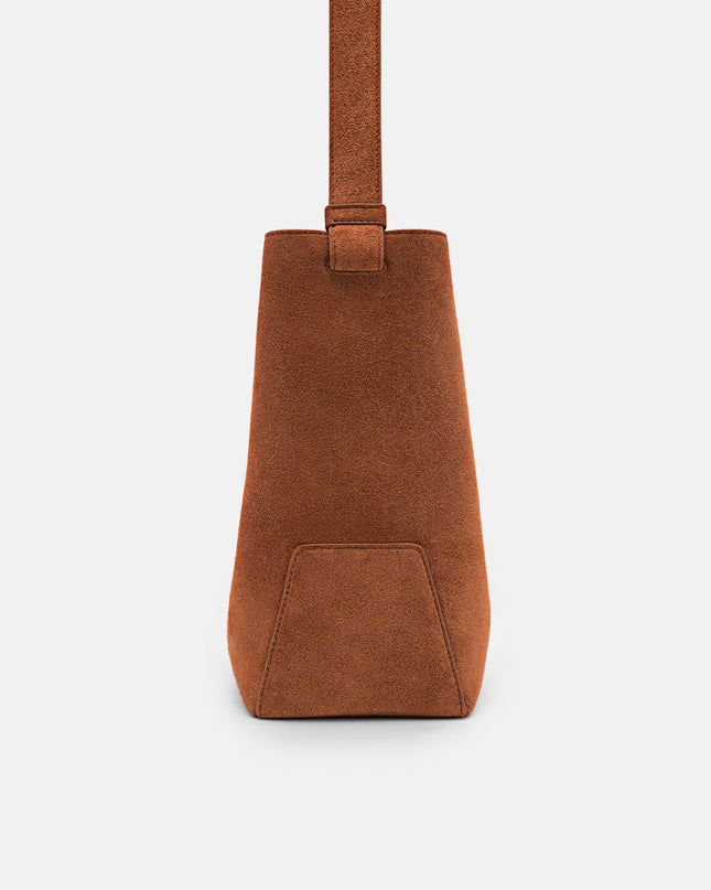 Leather Hobo Bag - Cognac