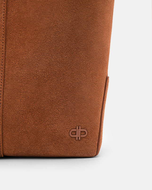 Leather Hobo Bag - Cognac