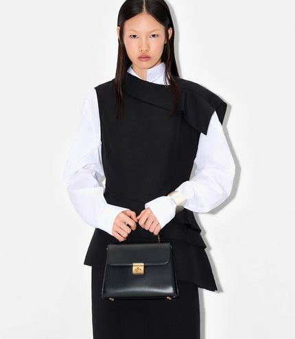 Leather Handbag - Black