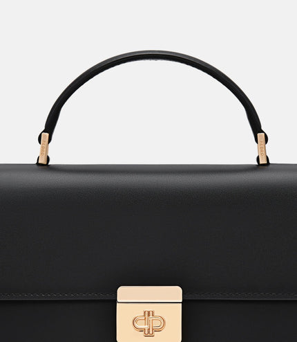 Leather Handbag - Black
