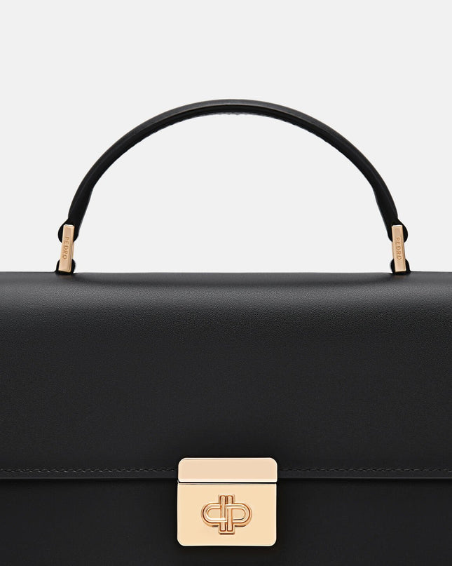 Leather Handbag - Black