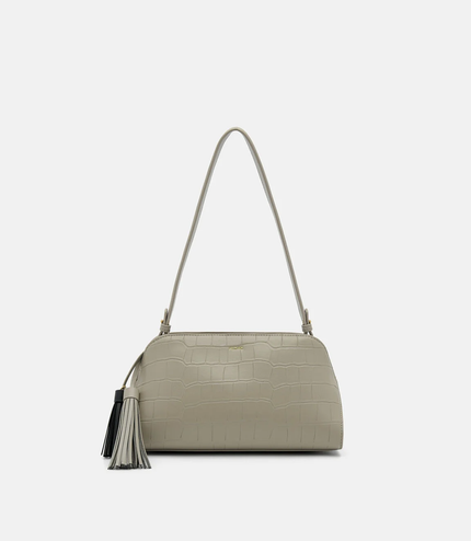Tassel Shoulder Bag - Taupe