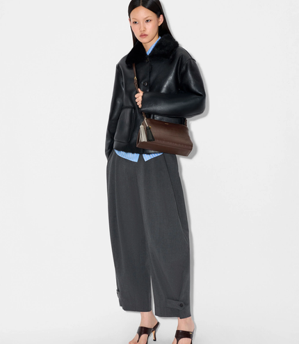Tassel Shoulder Bag - Dark Brown