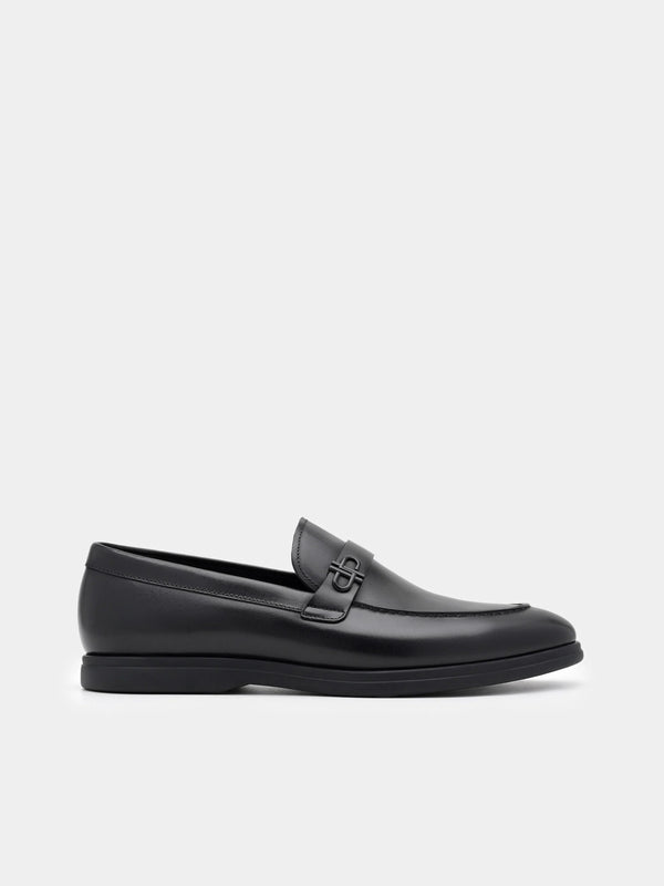 Icon Leather Loafers - Black