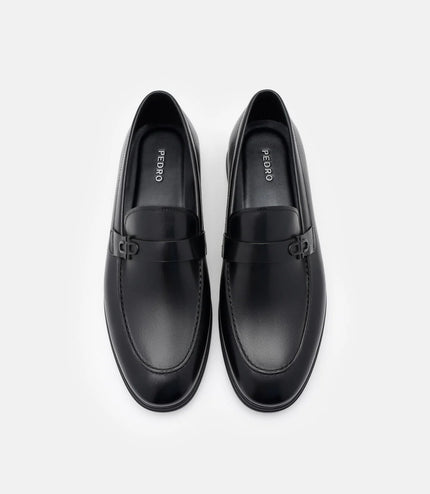 Icon Leather Loafers - Black