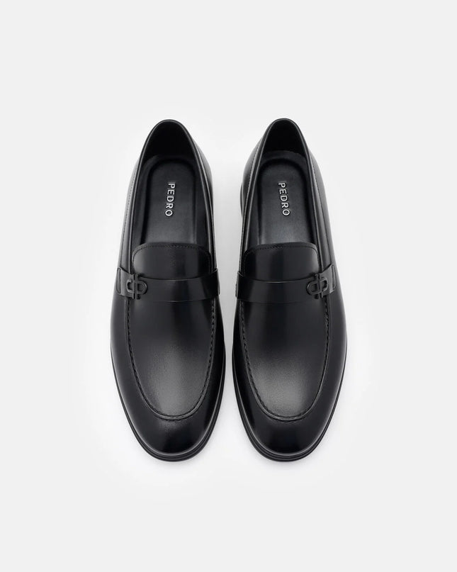 Icon Leather Loafers - Black