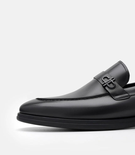 Icon Leather Loafers - Black