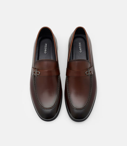 Icon Leather Loafers - Brown