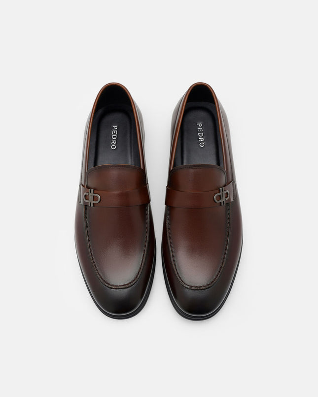 Icon Leather Loafers - Brown