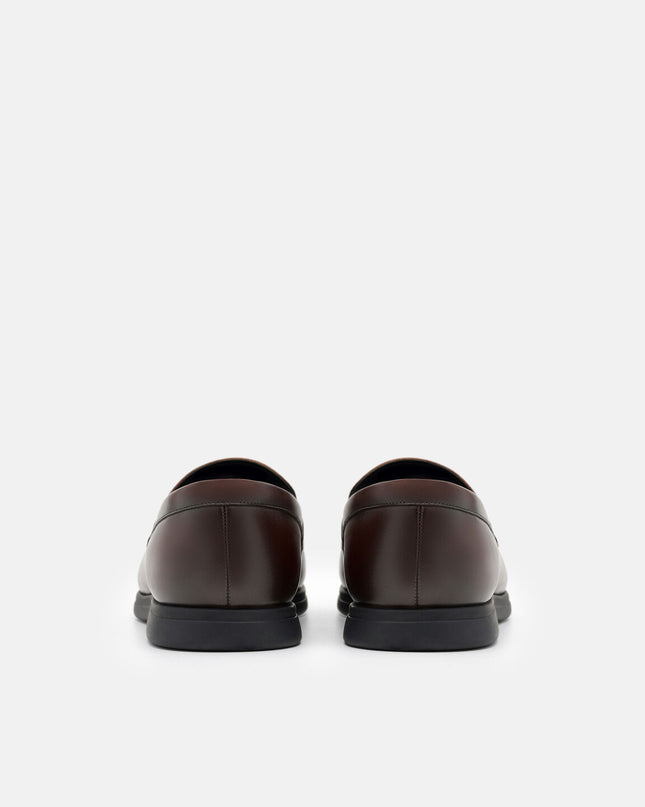 Icon Leather Loafers - Brown