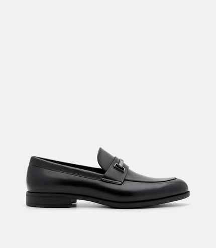 Altitude Leather Horsebit Loafers - Black
