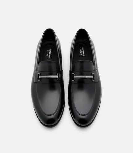 Altitude Leather Horsebit Loafers - Black