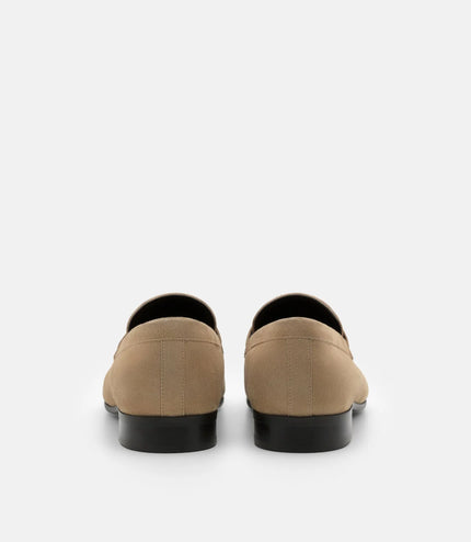 Suede Penny Loafers - Sand