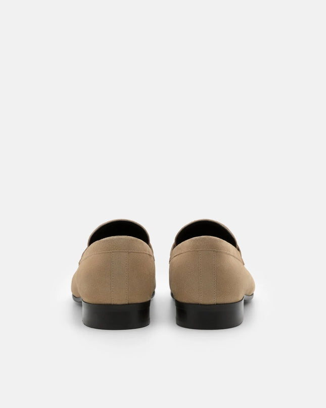 Suede Penny Loafers - Sand