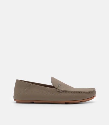 Leather Icon Driving Shoes - Dark Taupe