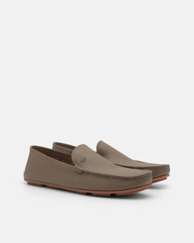 Leather Icon Driving Shoes - Dark Taupe