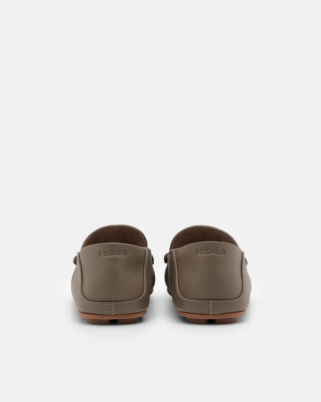 Leather Icon Driving Shoes - Dark Taupe
