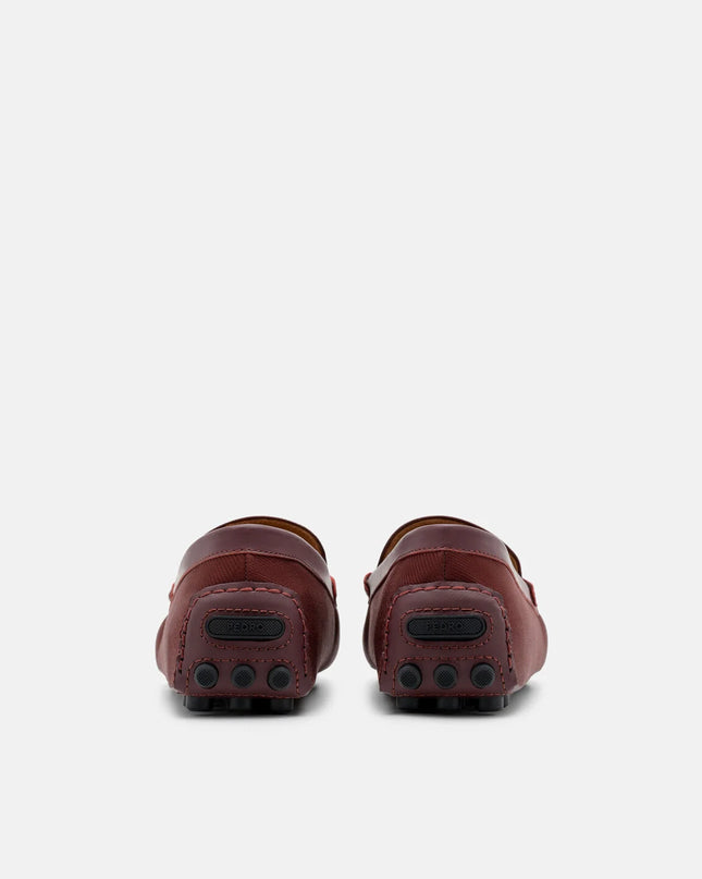 Nylon Horsebit Driving Shoes - Mahogany Nylon