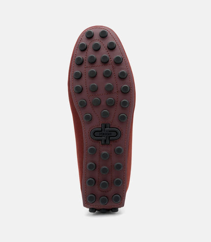 Nylon Horsebit Driving Shoes - Mahogany Nylon