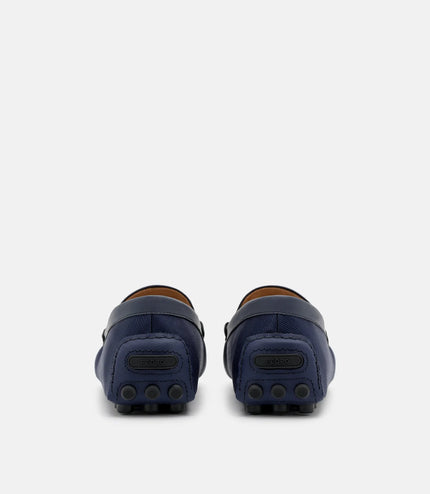 Nylon Horsebit Driving Shoes - Navy Nylon