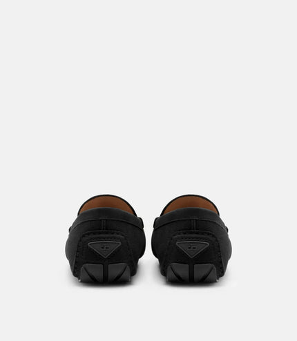 Nubuck Icon Driving Shoes - Black