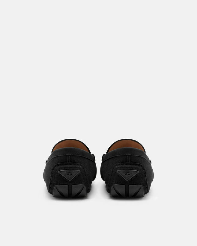 Nubuck Icon Driving Shoes - Black