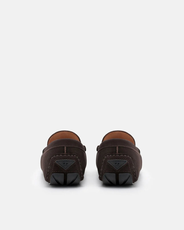 Nubuck Icon Driving Shoes - Dark Brown