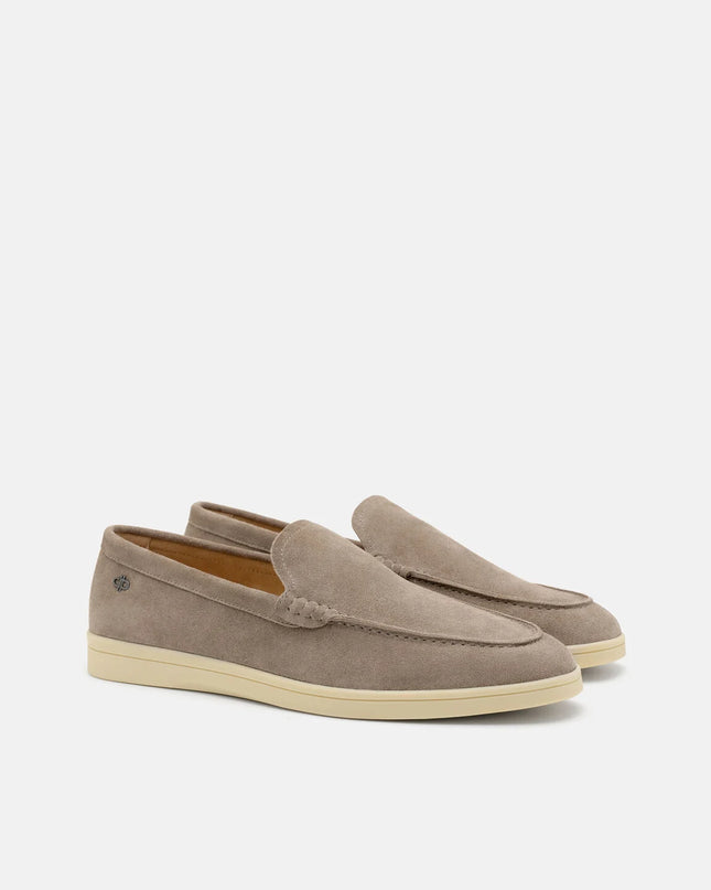 Roam Suede Loafers - Dark Taupe Suede