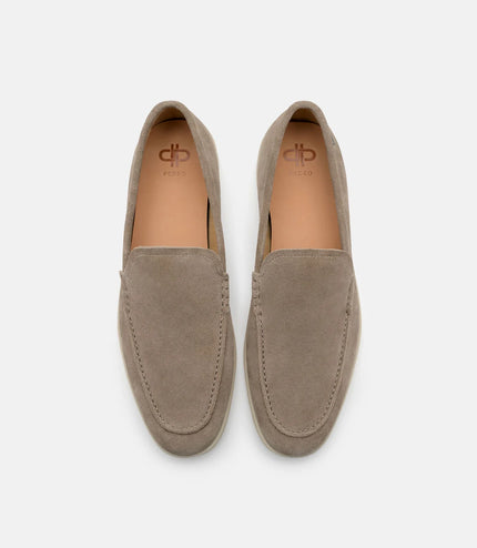 Roam Suede Loafers - Dark Taupe Suede