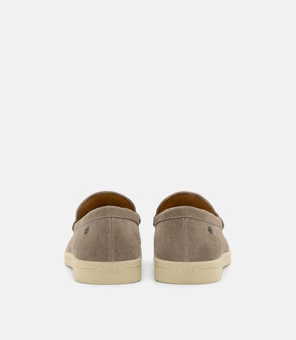 Roam Suede Loafers - Dark Taupe Suede