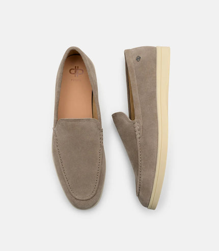 Roam Suede Loafers - Dark Taupe Suede