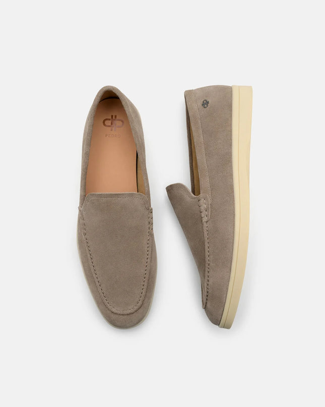 Roam Suede Loafers - Dark Taupe Suede