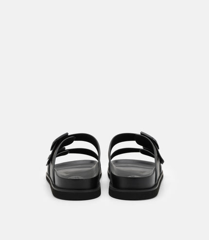 Men's Helix Slide Sandals - Black Embossed